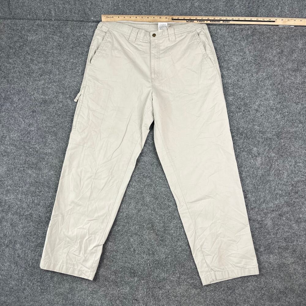 Columbia Pants Mens Size 36x32 Beige Outdoor Hiking Casual Lightweight